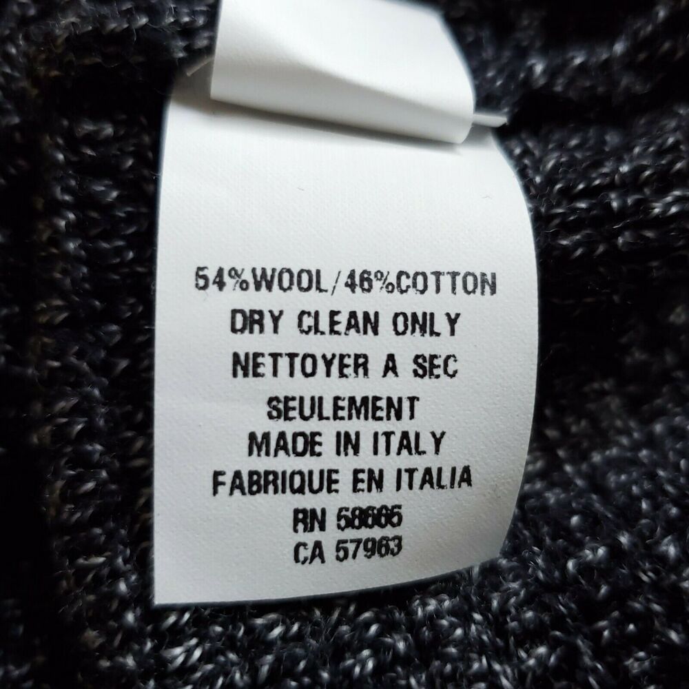 MONTE ROSSO textured pullover casual knit crewneck sweater heathered black XXL - Picture 5 of 6